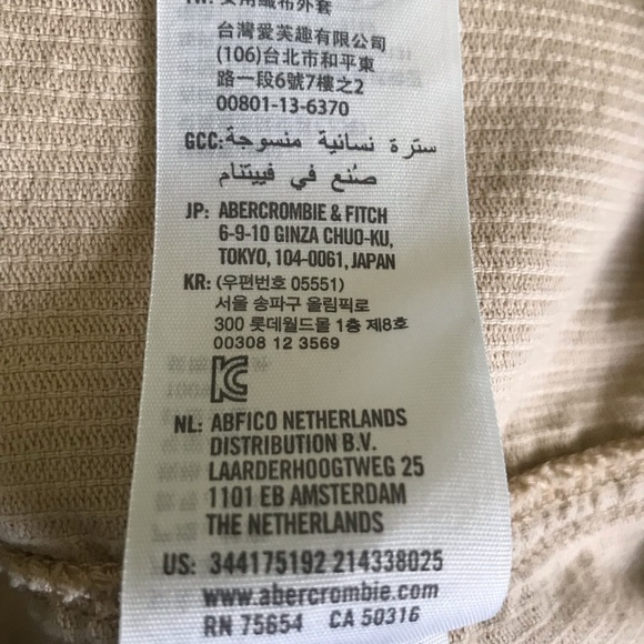 VTG Hollister corduroy jacket cropped Y2K beige button close country western S - Picture 6 of 9